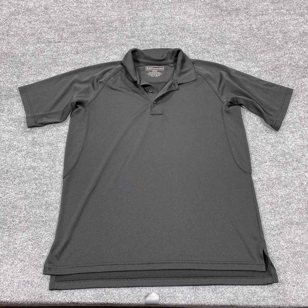 5.11 Tactical Polo Shirt Mens Medium Black Performance Short Sleeve Collared‎